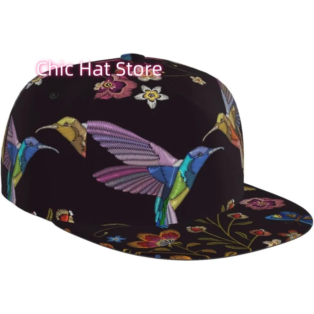 قبعة مسطحة قابلة للتعديل للرجال والنساء، قبعة بيسبول هيب هوب - عباد الشمس، زهرة الذرة الخشخاش #2
