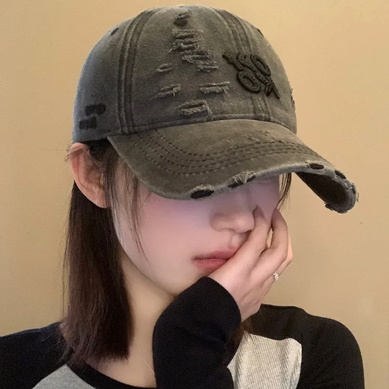 

Новая бейсболка унисекс 2025 года в стиле ретро из выстиранного хлопка с вышивкой букв, регулируемая, повседневная, для активного отдыха, уличная, спортивная, в стиле Dad Hat