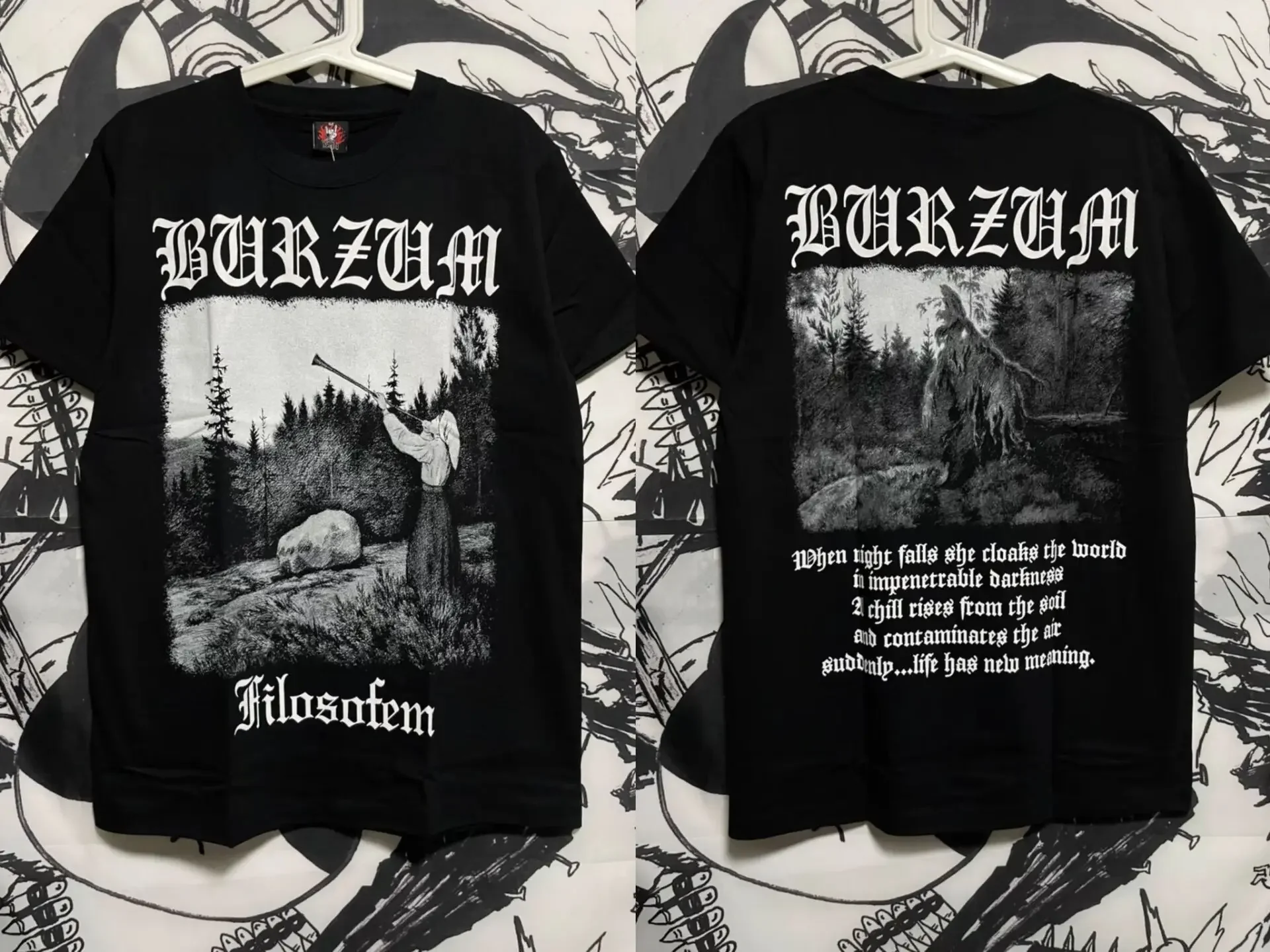 2024 Burzum Blow T Shirt Men\'s Women\'s Cotton Short Sleeve Summer High quality T-shirt Fans Comfortable Crewneck Classic Tops