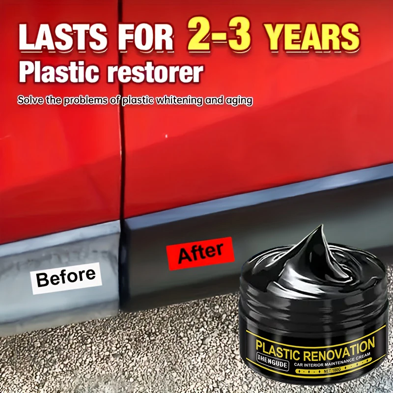 

1 шт., 100 г, воск для затемнения шин, средство для блеска для шин, средство для блеска для шин - увлажняющий глянцевый и защитный, антивозрастная краска для ухода за шинами, бесплатная губка-аппликатор