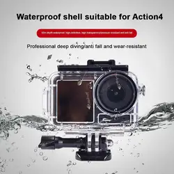 For DJI Action 5 pro Waterproof Case: Diving & Swimming Protective Housing Shell For Underwater Filming Shoots