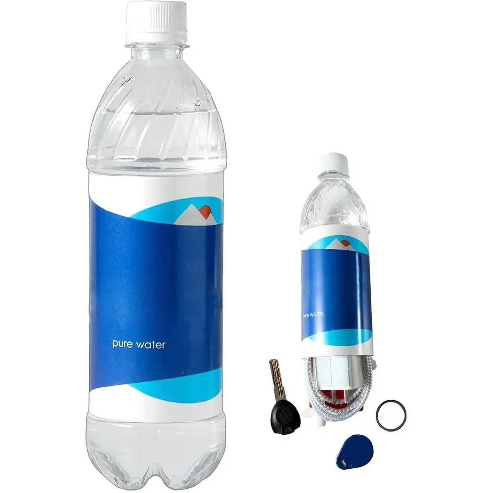 Wear-resistant Water Bottle Secret Stash Container Waterproof Non-slip Bottle Secret Container Portable Plastic