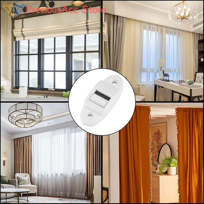 2/4/10PCS Belt Guide Roller Blind Belt Guide Roller Shutter Belt Guide With Roller And Brush (Roll Up To 23mm Belt Width)