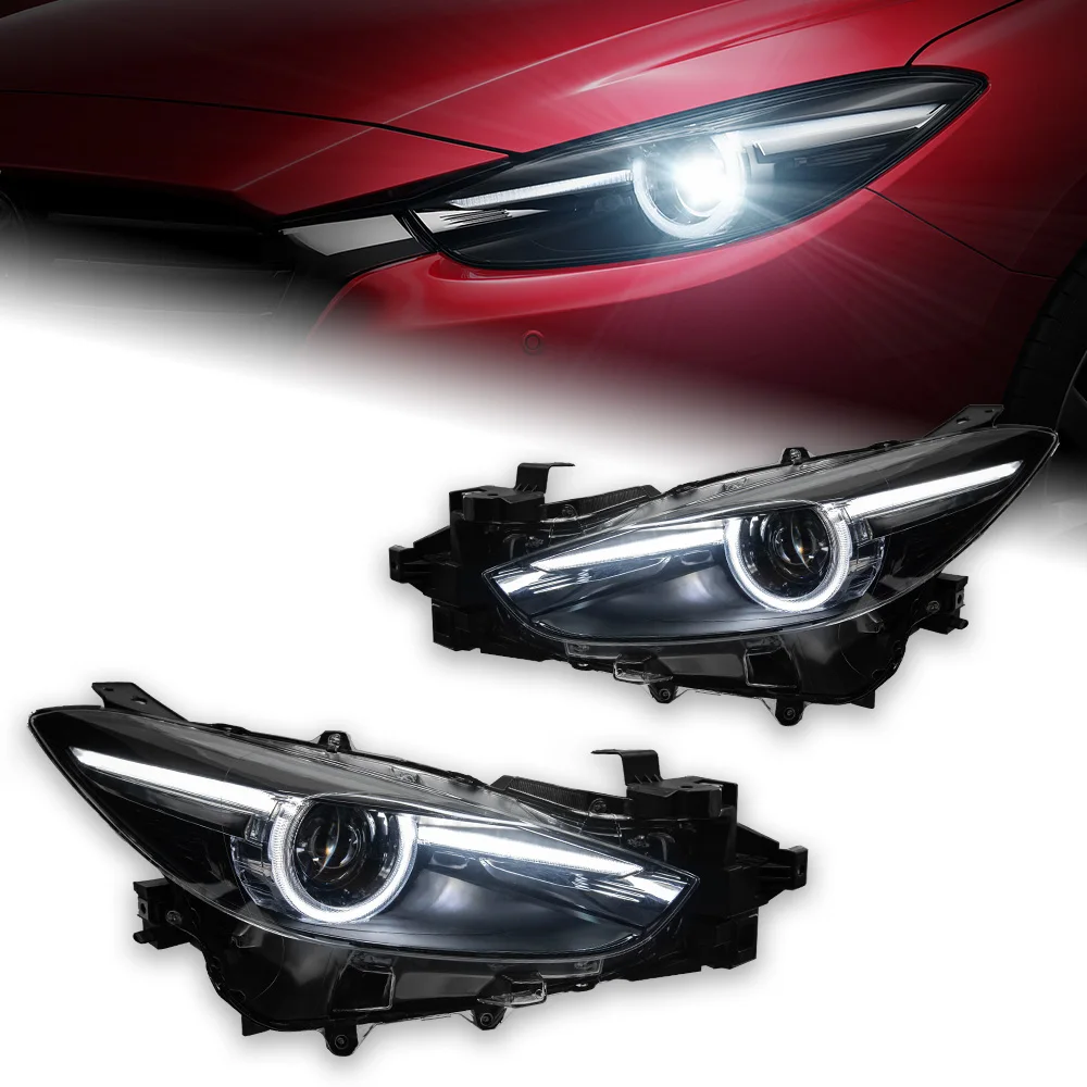 AKD Car Styling Head Lamp for Mazda 3 Headlights 2017-2018 New Mazda3 Axela LED Headlight LED DRL Hid Bi Xenon Auto Accessories