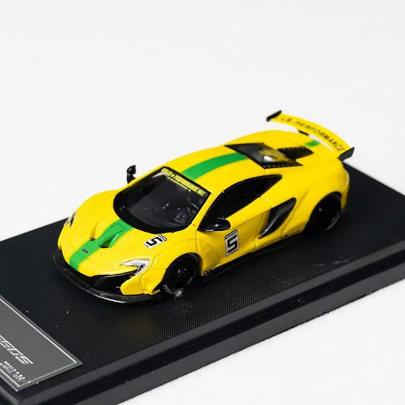 

Литая под давлением модель звезды, масштаб 1:64, McLaren 650S, широкий корпус, модифицированная модель автомобиля из сплава, Коллекционная игрушка, подарок, сувенир, украшение для дисплея
