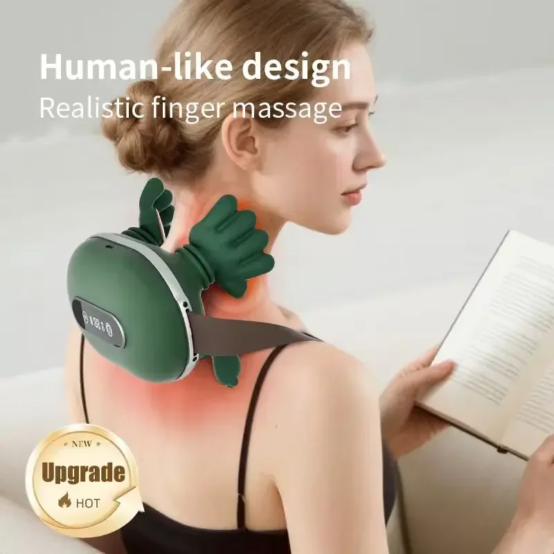 

Электрический массажер для шеи и плеч, беспроводной массажный шарф для спины и плеч с функцией разминания, массажер для шеи, расслабляющий, снимающий боль