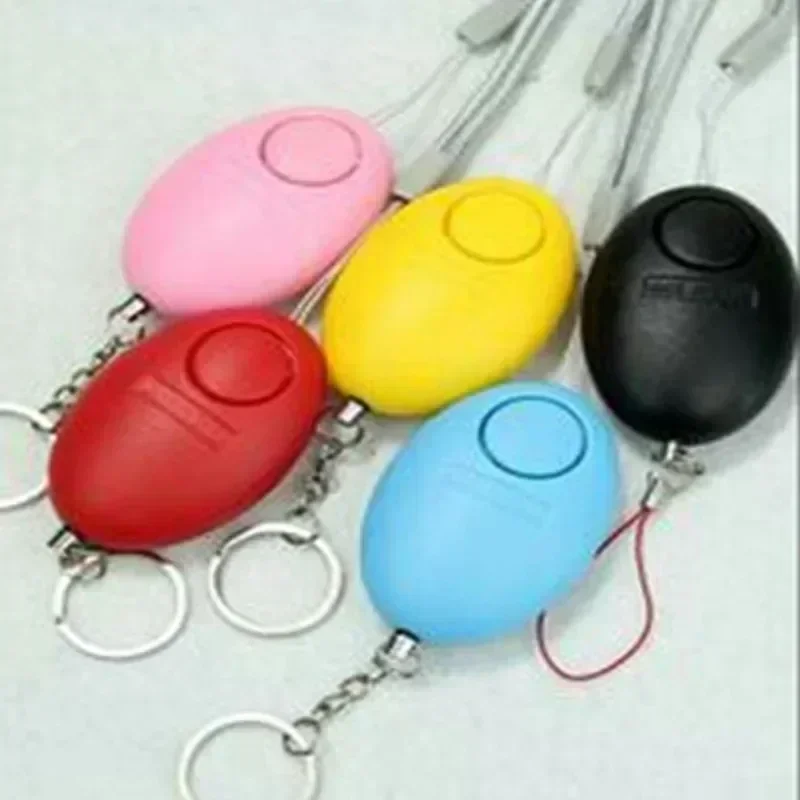 120dB Egg Shape Self Defense Alarm Girl Women Elderly Security Protect Alert Personal Safety Scream Emergency Alarm Keychain