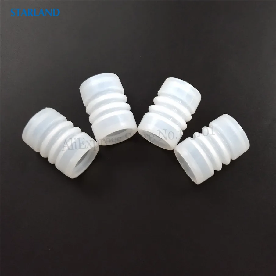 4 Pieces Seal Tubes Soft Serve Ice Cream Machines New Parts Elastic Silicone Sleeve Corrugate Seal Rings Accessories Replacement