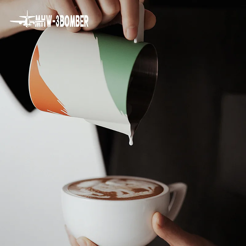 

MHW-3BOMBER Professional Coffee Milk Froth Pulling Cup Milan Pulling Cylinder 5.0