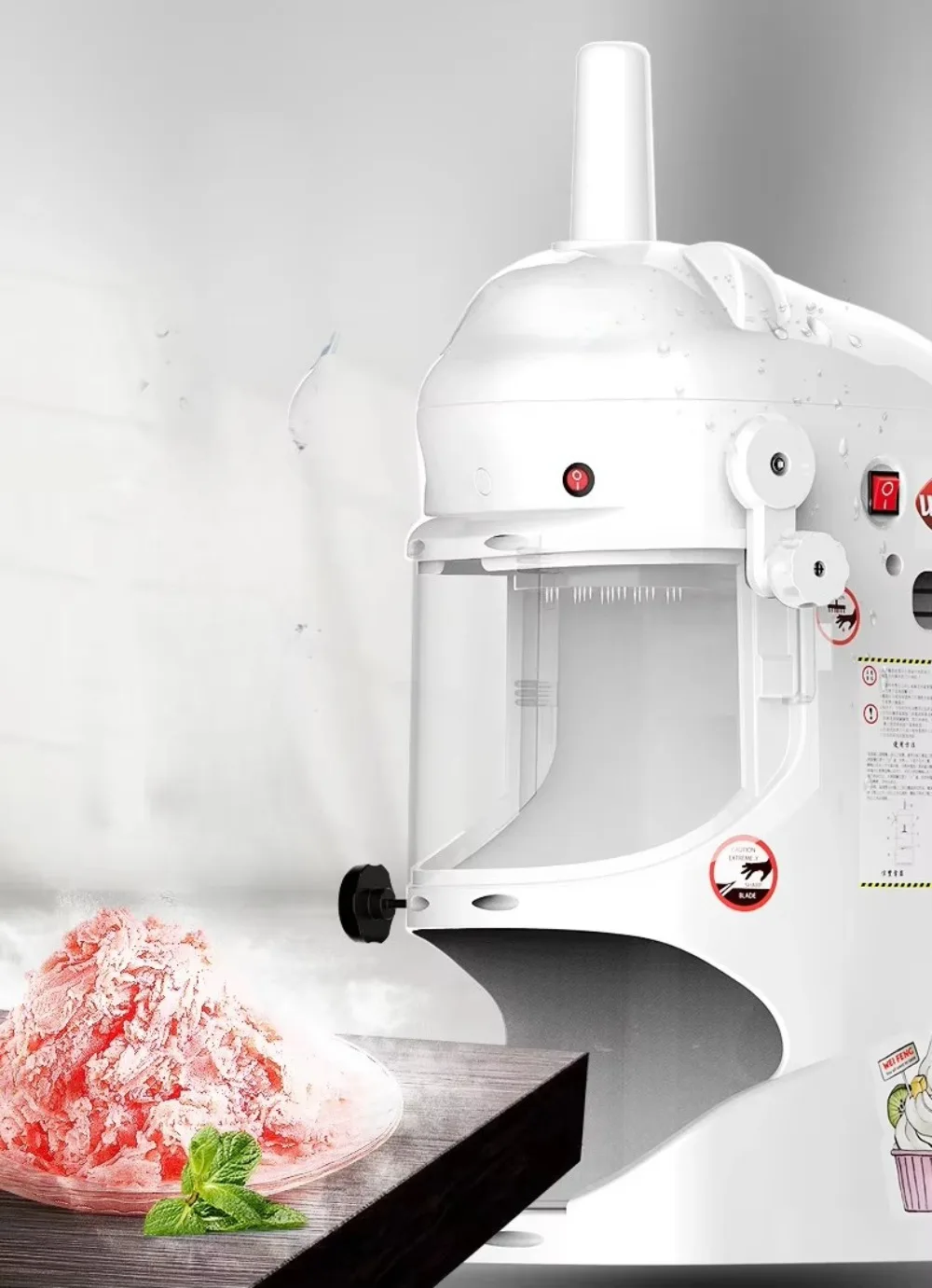 commercial Continuous snow ice machine /manual ice crusher machine