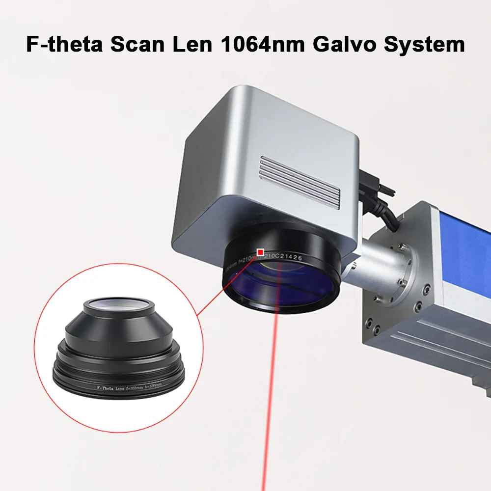 F-Theta-Scanlinse 70x70 F100 110x110 F160 220X220 F330 für 1064nm YAG-Faserlaser-Markiermaschinen-Teile – Detail 6