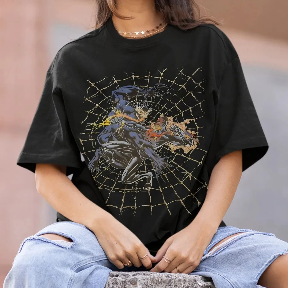 

Повседневная летняя одежда с короткими рукавами и принтом «Человек-паук Marvel», мужская удобная одежда, мужская одежда, топ с короткими рукавами и половиной рукава
