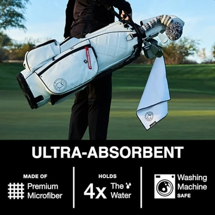 Магнитное полотенце Ghost Golf Greenside Премиум-ультраабсорбирующее полотенце для гольфа с магнитом для гольф-каров или клюшек 18x18 снаряжение для гольфа