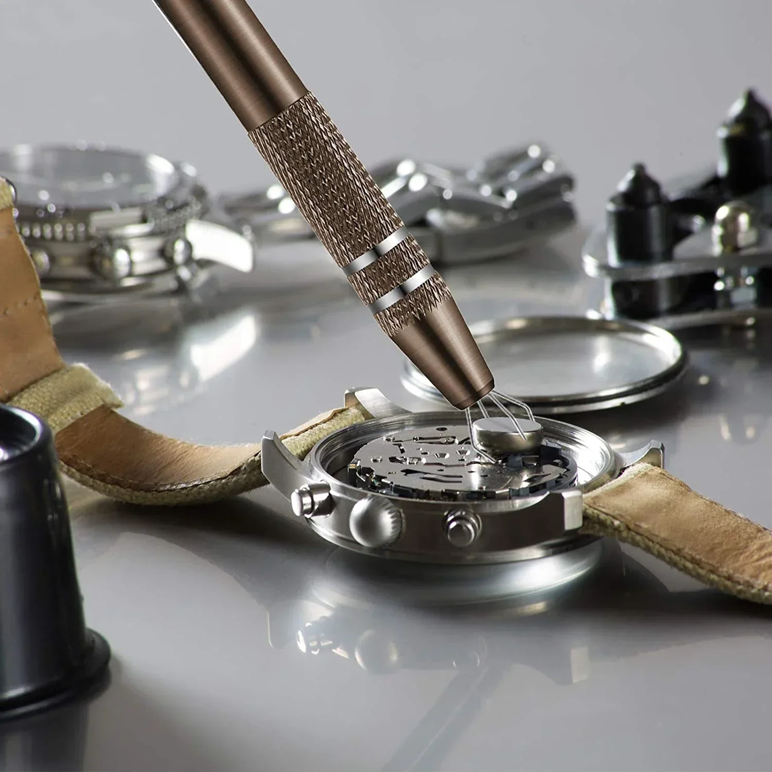 Extrator de chip ic de 4 garras, ferramenta removedora de peças de precisão, extrator de captação para componente eletrônico, ferramenta de reparo de porcas