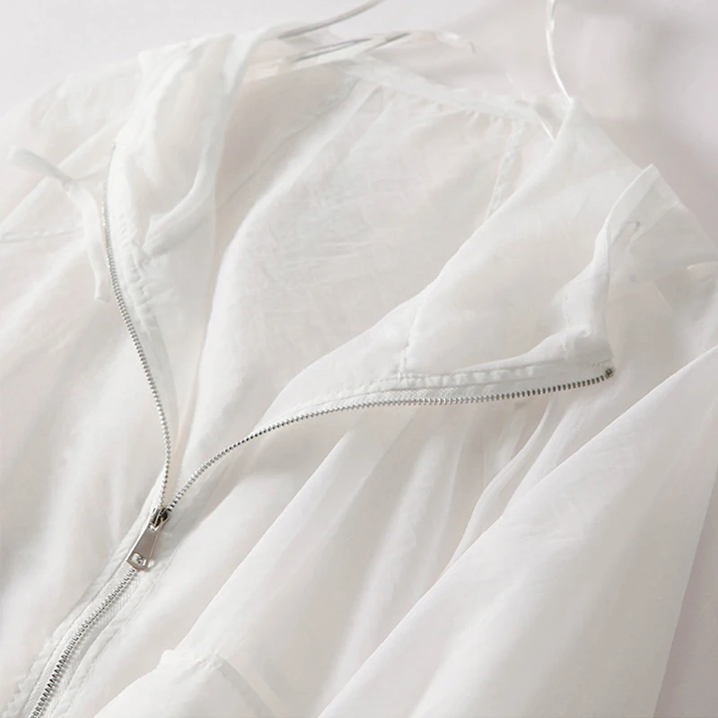 2023 Premium Light and Thin Breathable Hoodie Women\'s Summer Fashion and Unique Loose Relaxed Lantern Sleeves Sunscreen Jacket