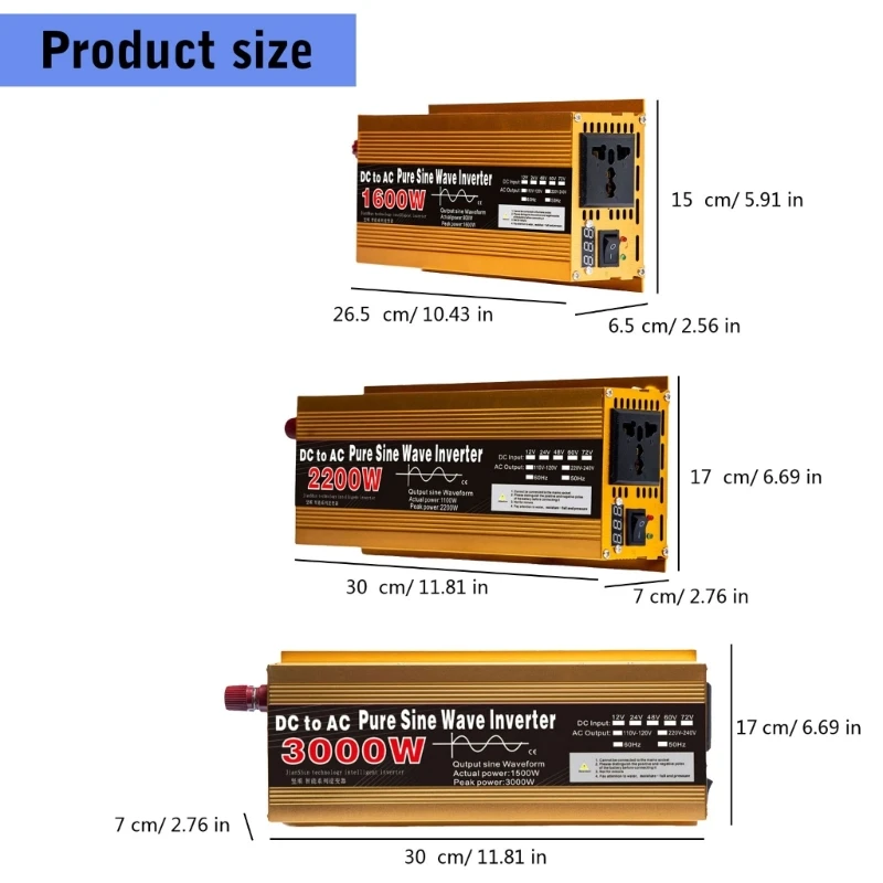 High Efficiency Solar Inverters with ABS Sine Multifunction for Professional