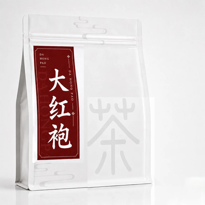 Premium Blacktea Bag 250g DaHongPao Zipper Bag China MaoJian TieGuanYin Oolong/Green/Black Teabag Custom S/M/L Aluminum Foil Bag