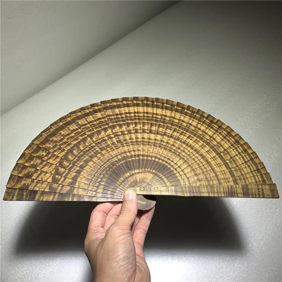 Suzhou Fans Portable Folding Fan Handmade Wooden Craft's Fan Antique Crafts Hand Fan