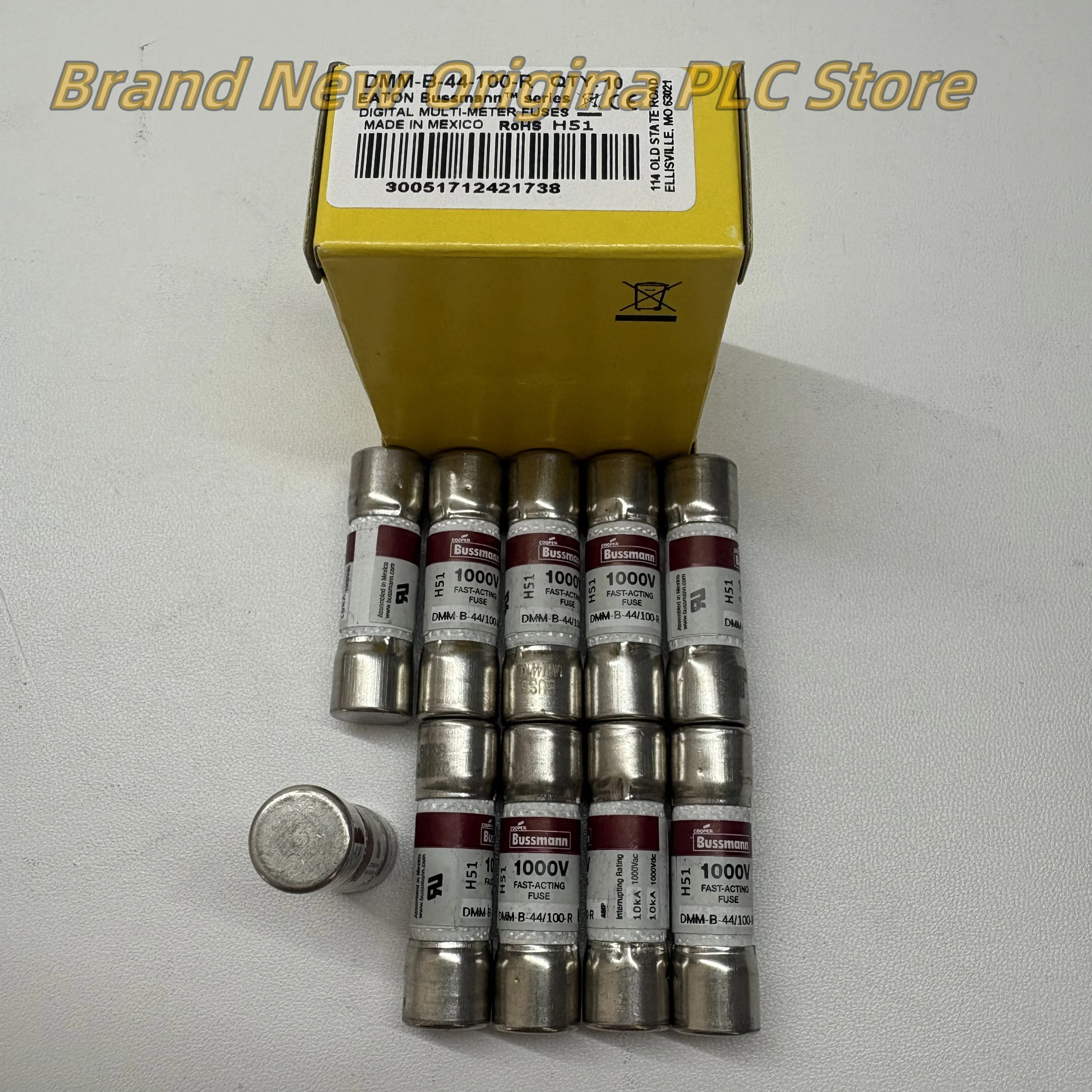 

10pcs new DMM-B-44-100-R 440mA 1000V Fast Acting Fuse in box