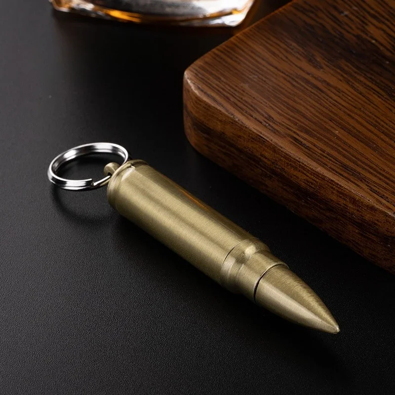 Hot Portable Metal Keychain Vintage Windproof Fuel Lighter for Outdoor Camping Emergency Survival Ignition Tool 2025Gifts
