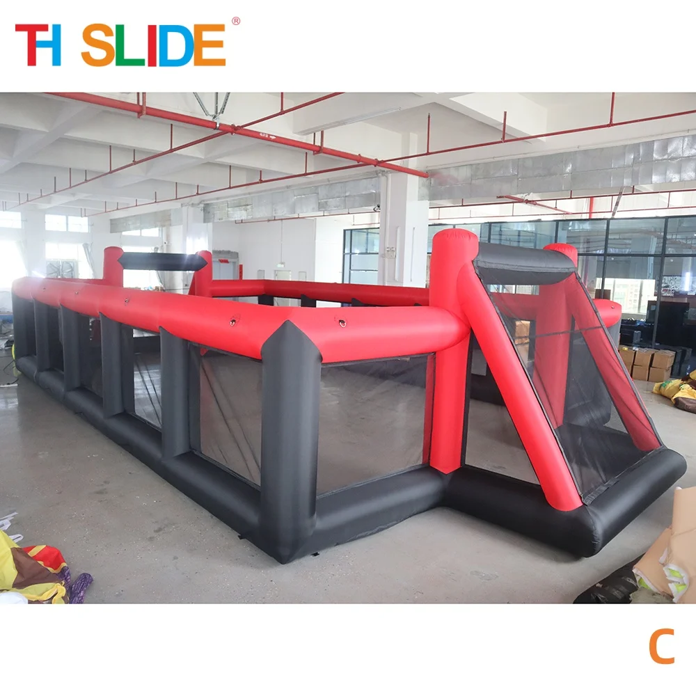 

fast air ship to door, 12x6m Custom Inflatable Soccer Field outdoor portable Inflatable Football Pitch/ Football Court Arena