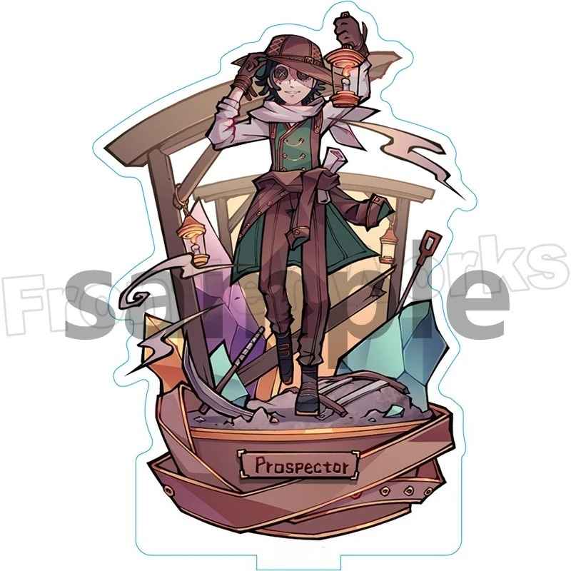 Game Identity V Retro Acrylic Stand Up Cosplay Character Prospector Postman Painter Priester Model Plate Desk Ornament Keychain