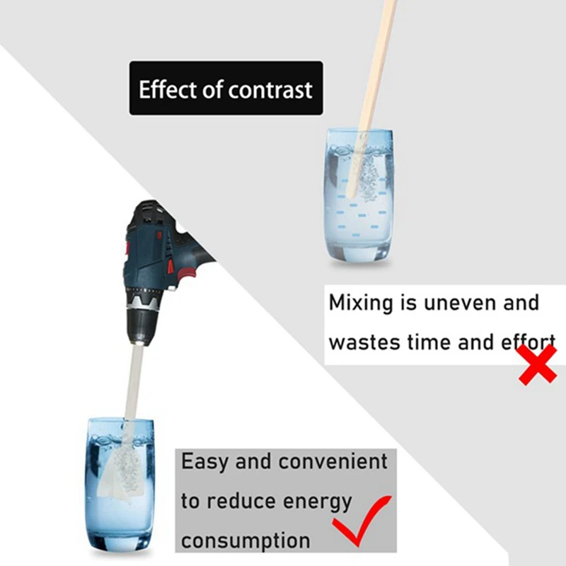 Миксер для смолы, набор из 5 предметов, миксер из смолы, спиральная мешалка для Смешивания Краски