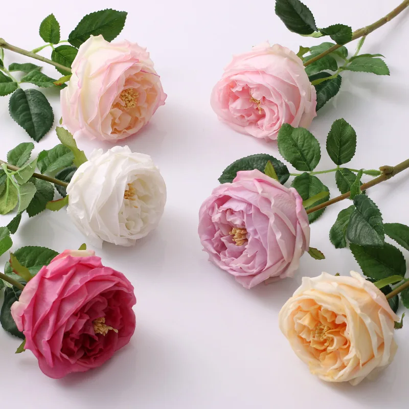 

Simulated Flower Wash Advanced Austin Rose Wedding Decoration Flower Photography Props Table Decoration Flower Arrangement