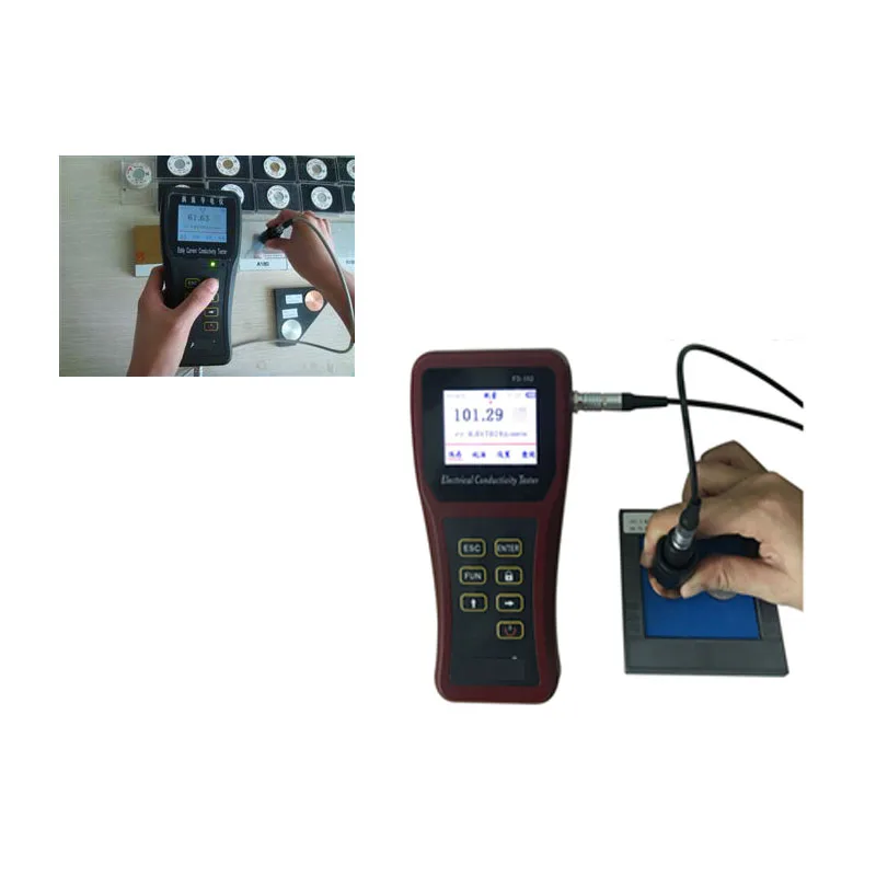 FD-102  Eddy Current Conductivity Tester  for aluminum, copper test materials resistivity Resistivity tester