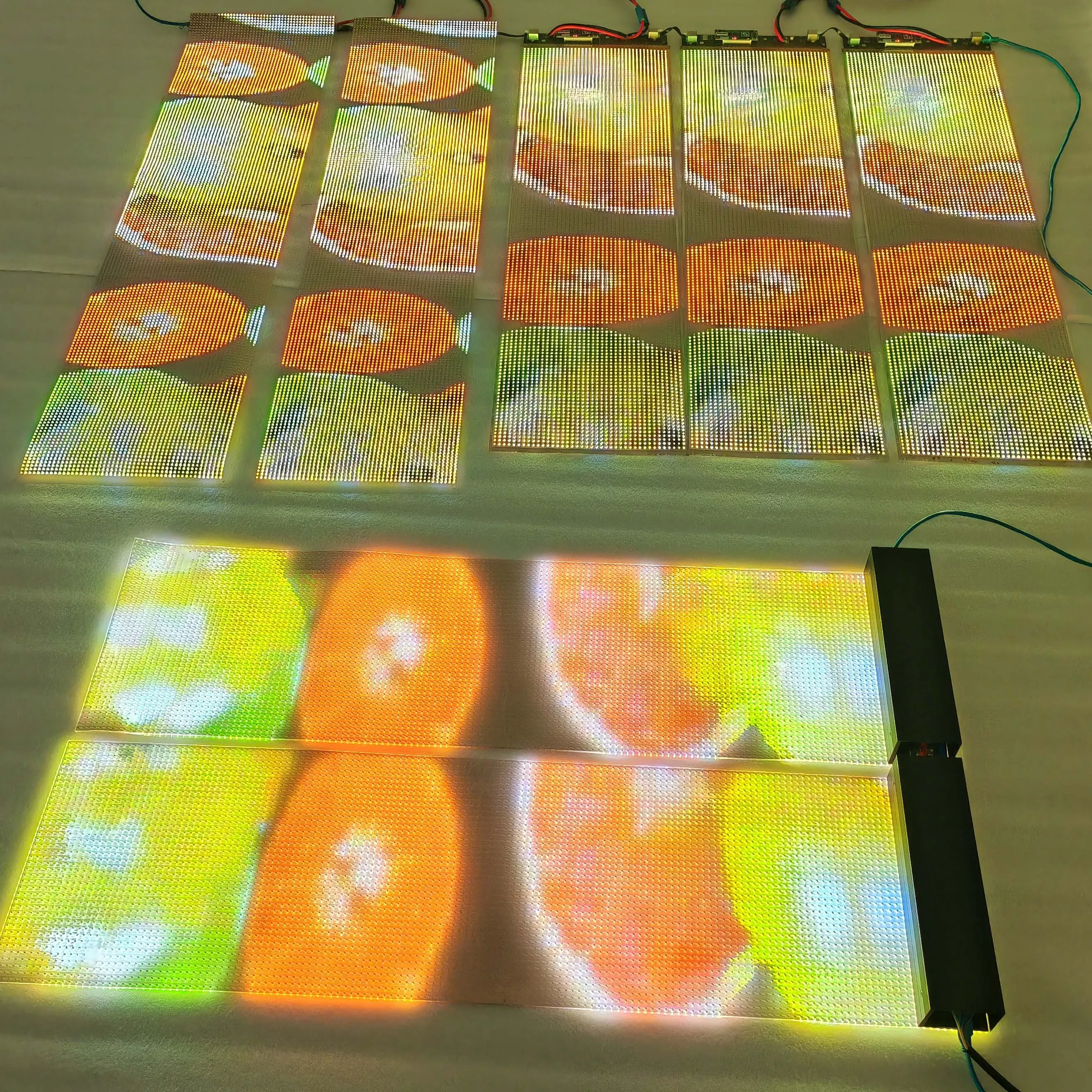 Indoor High Brightness P3.9*7.8 P3.91-P7.81 LED Film Display, Aliexpress Best Seller Fixed Transparent Screen for Commercial Use