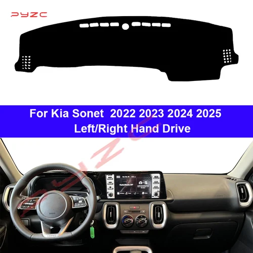 Cubierta para salpicadero de coche, alfombrilla para Kia Sonet 2022 2023 2024 2025, accesorios para evitar almohadillas de luz, funda Anti-UV, alfombra, accesorios para coche