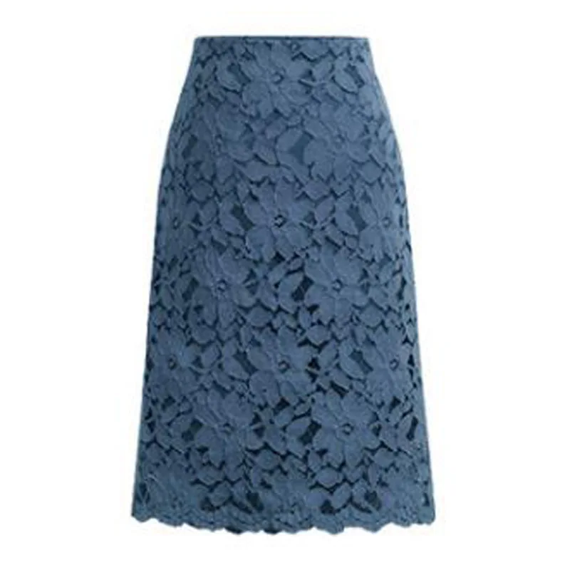 Women Skirt Summer Lace Elegant Office Skirts Womens Pencil Bandage Skirt for Women Skirts Knee-length High Waist M-4XL