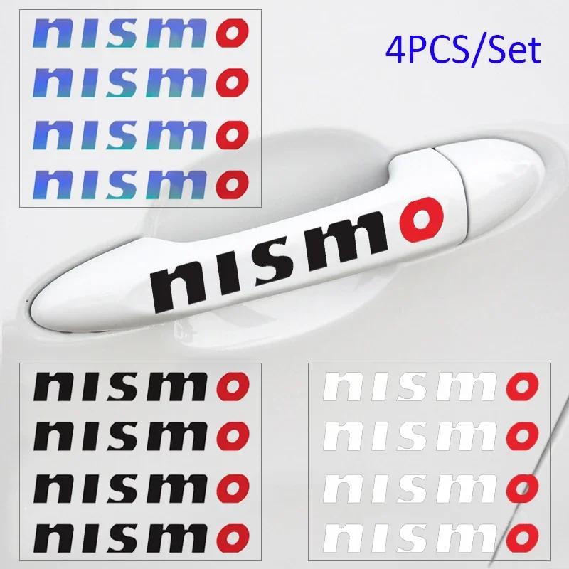 Car Door Handle Decal Body Decoration Sticker for Nissan Nismo Patrol Maxima Qashqai J10 Juke Leaf Micra Sentra NOTE March KIcks