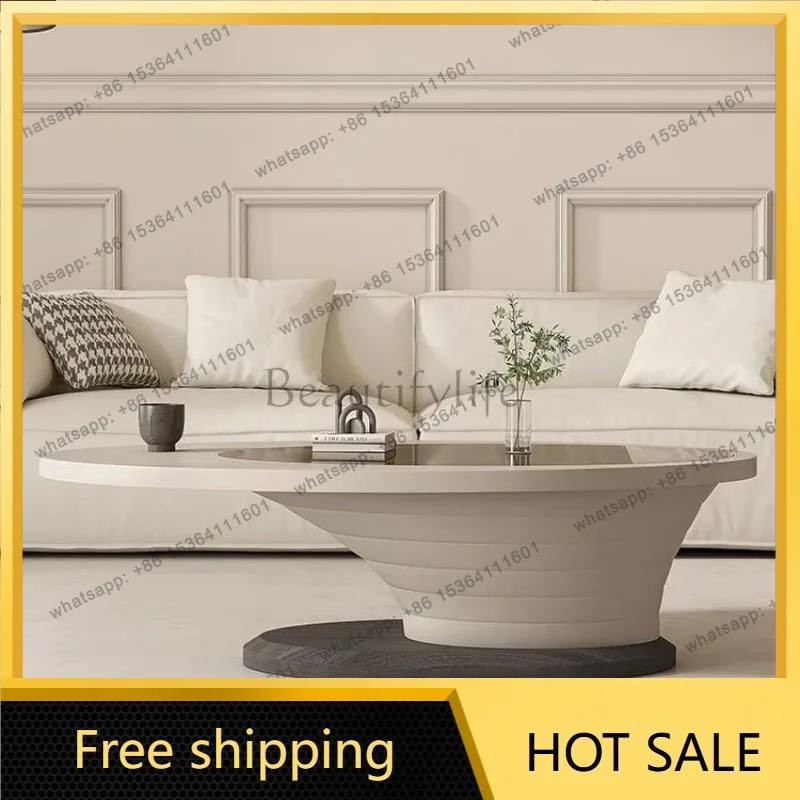 XX.Nordic Unique Coffee Table Design Balcony Relaxing Aesthetic Lounge Large Size Side Table Beauty Meubles Postmodern Furniture