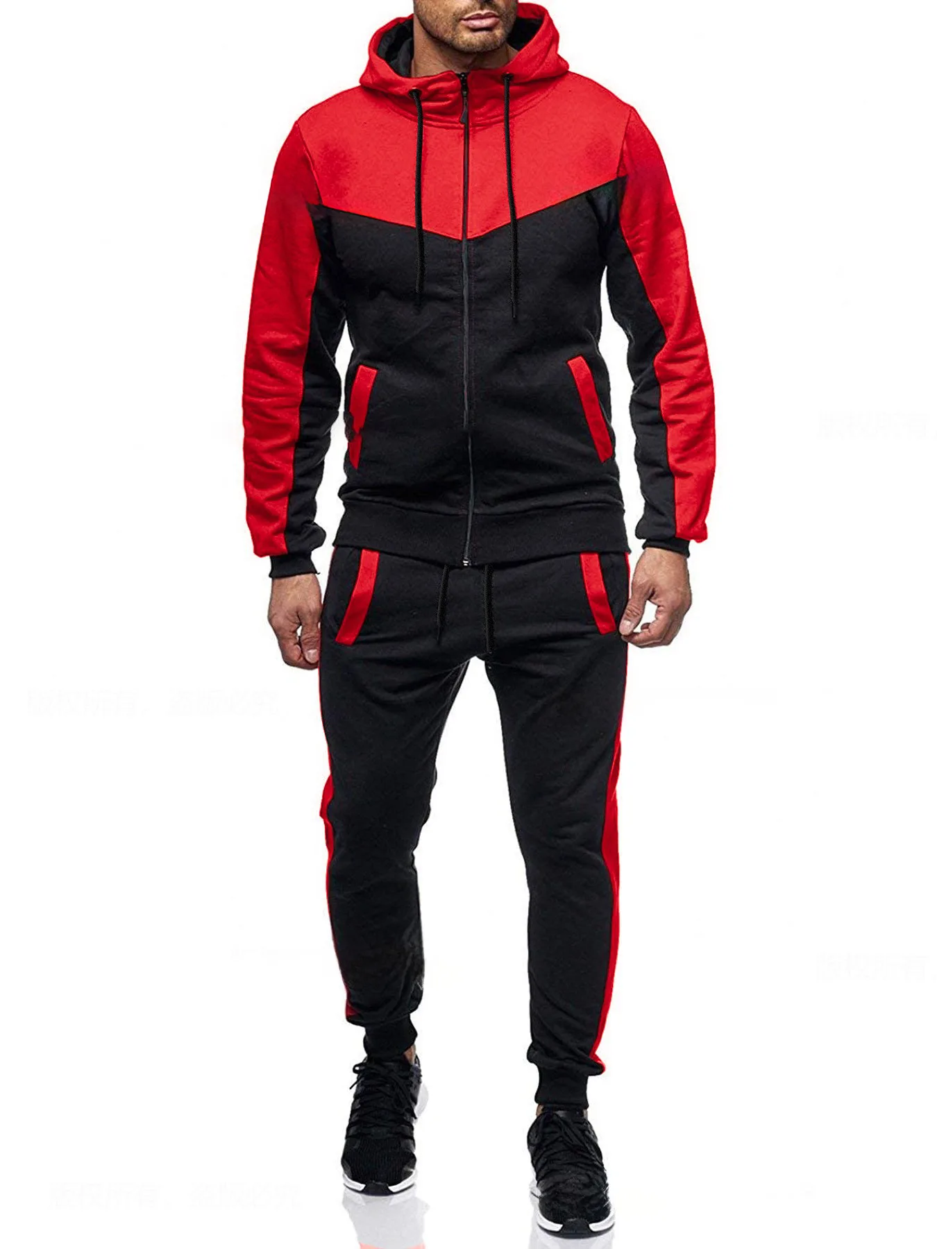 Herbst Winter Herren Urban Outdoor Zip-Up Hoodie Strick-Polyester Langarm-Sweatshirt Leicht Weich Locker Tägliches Gehen Fitness Streetwear – Detail 29