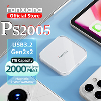 Fanxiang PS2005 Portable External SSD 2000MB/s 1TB 2TB Magnetic Hard Drive USB3.2 Gen2x2 Solid State Drive For Phone Laptops PC