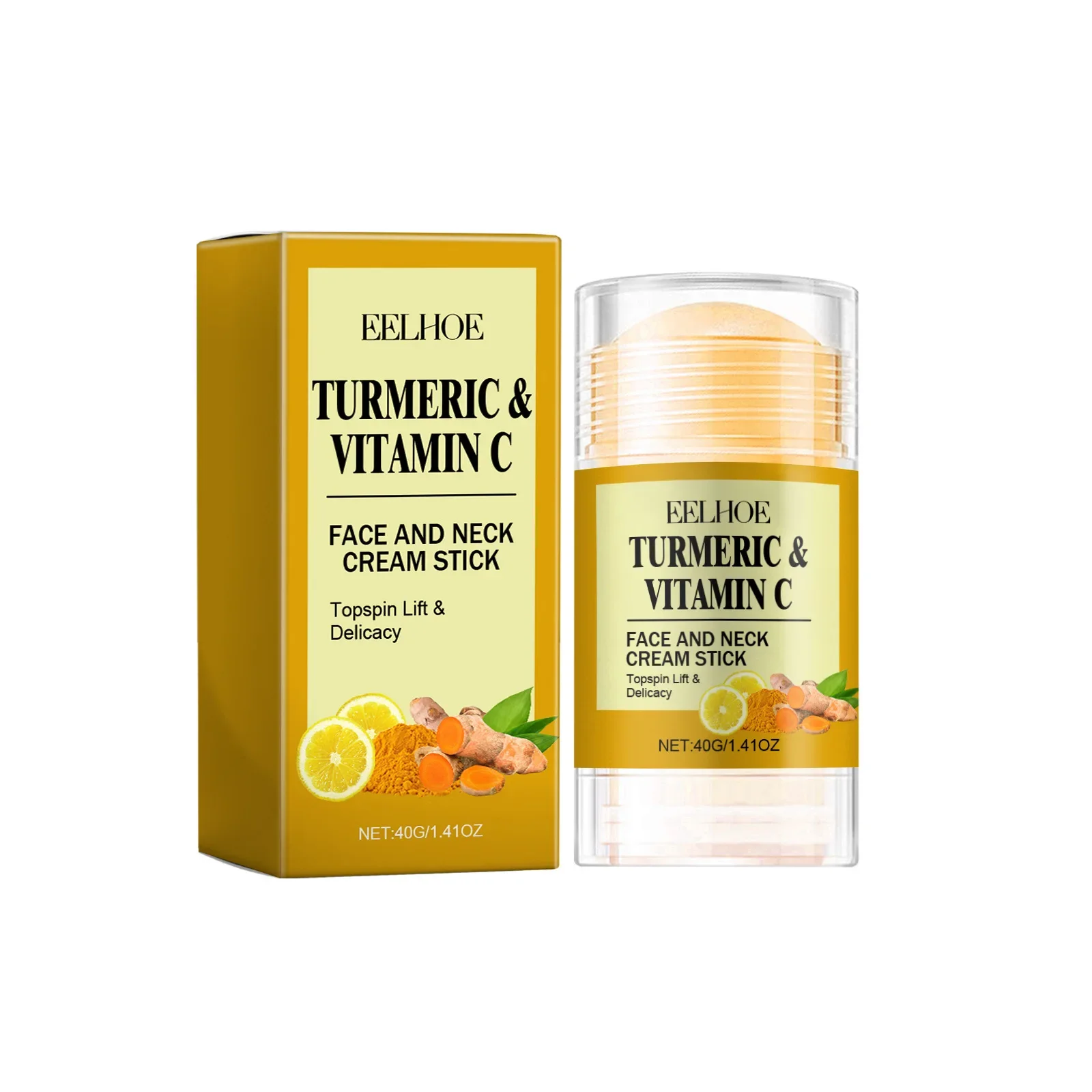 Turmeric Face & Neck Cream Stick Lift & Tighten Skin to Lighten Neck Lines Face  Care Moisturizing Beauty Cream