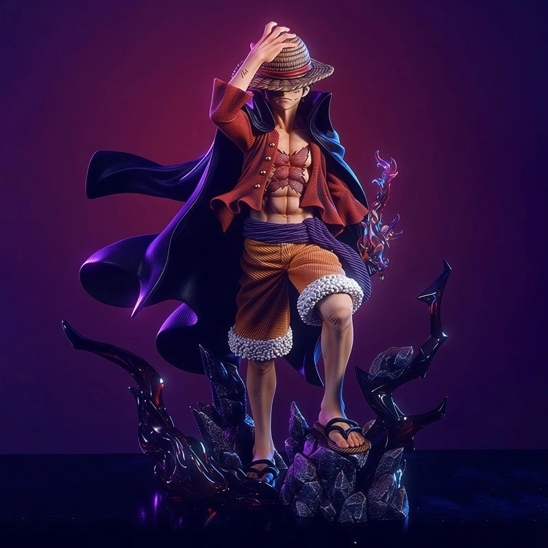 24cm 9.4 inch Anime Monkey D Luffy Action Figures Pvc Statue Desktop Ornamen Collection Statue Model Decoration Room Toys Gifts