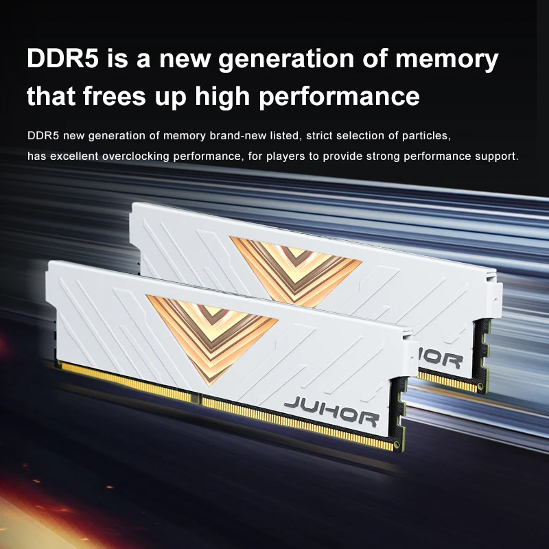 JUHOR DDR5 RAM 16GB 6000MHz Gaming Desktop Memory