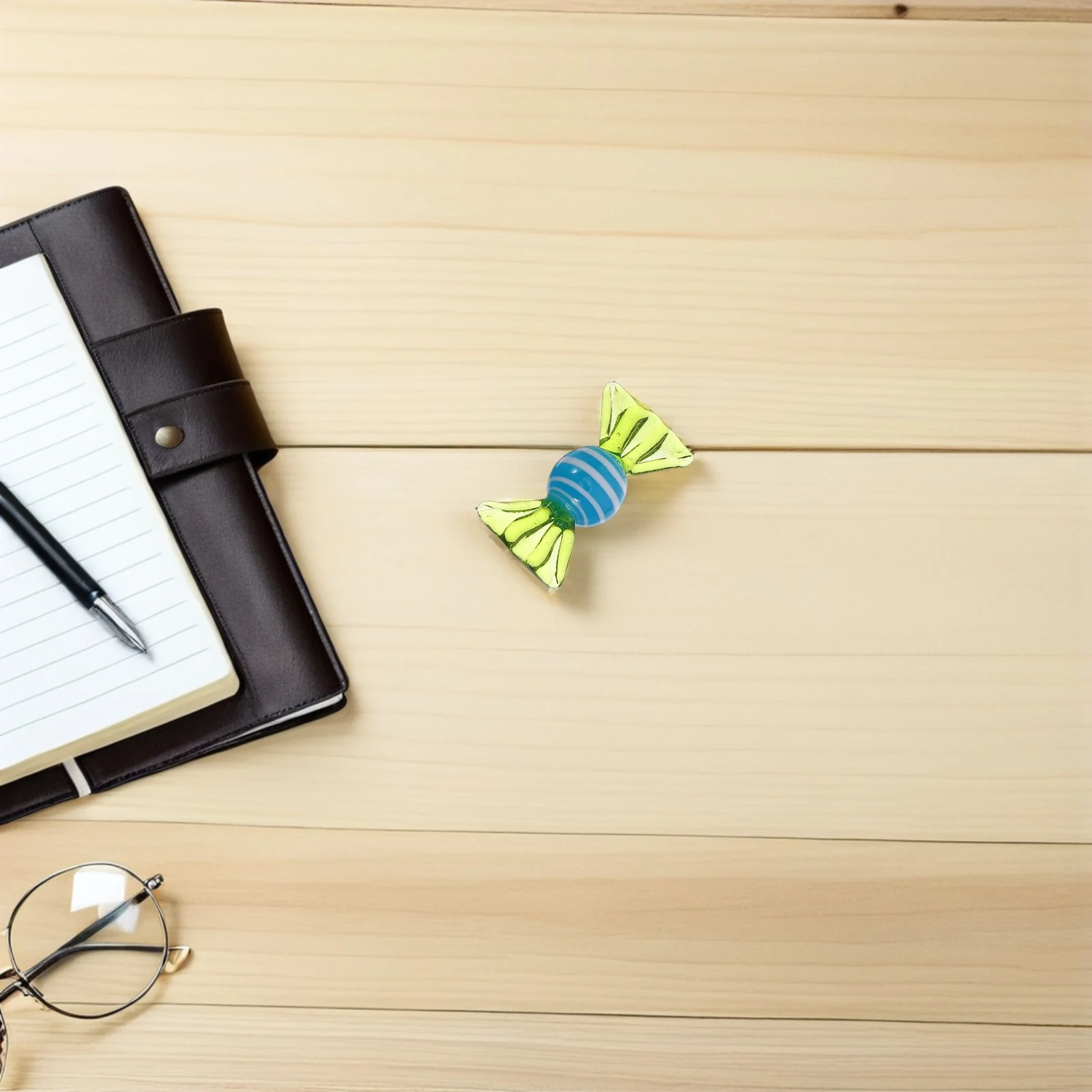 6 قطع من حلوى الحلوى الزجاجية على طراز مورانو، مجموعة حلويات زجاجية ملونة عتيقة لتزيين حفلات الزفاف وأعياد الميلاد #1