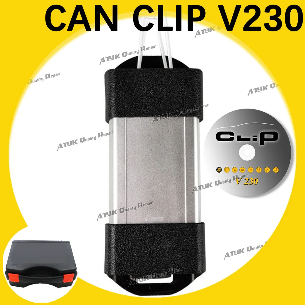 Canclip V230 V212 Diagnostic Interface for Renault cars OBD external equipment auto scanner Repair Can clip Code reader Program