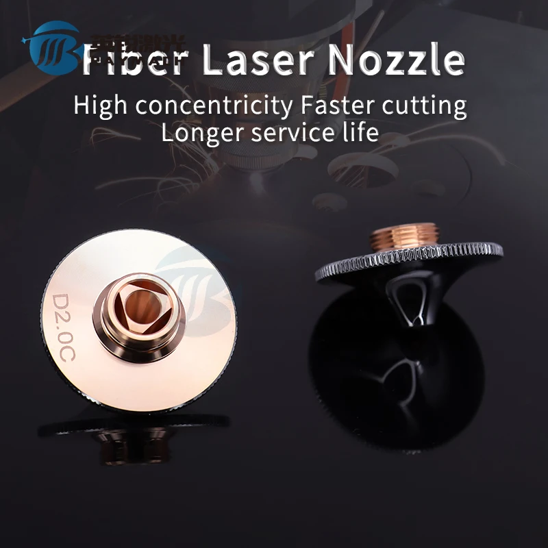 Raymach Laser Nozzle Overspeed D28H15 Double Single Layer Chroming Plated Caliber 1.0HS-2.0HS Nozzles For HANS S1.5E Super Fast