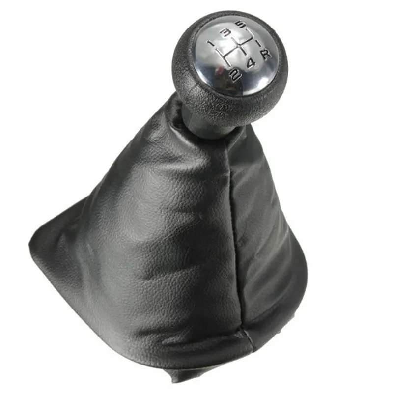 

For 307 CC 308 206 406 5-Speed Gear Knob With Collars Gear Lever Dust Anti-dust Cover Interior Parts