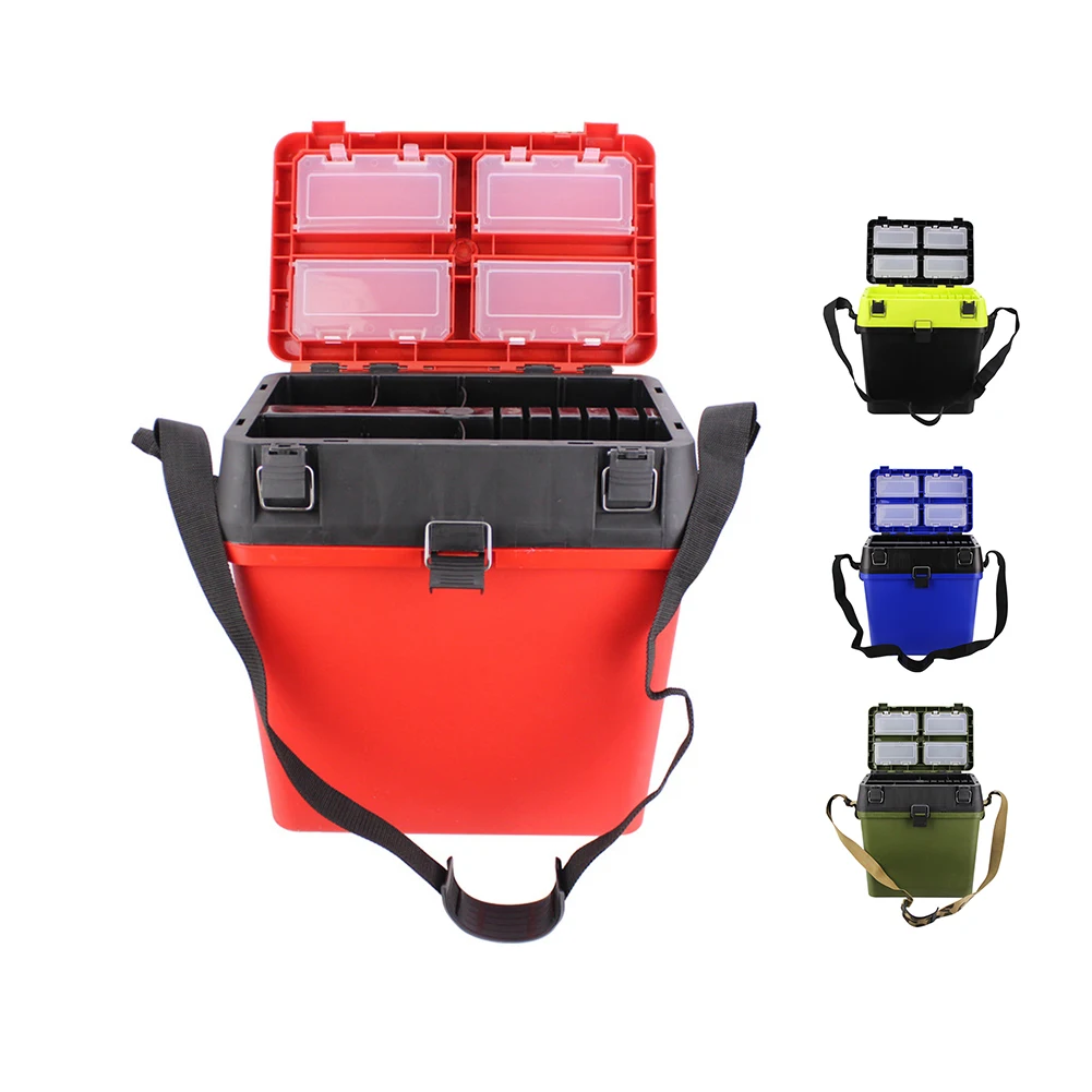 

Tackle Bait Storage Box And Stool, Multi-layer Tackle Storage, Reels, Telescopic Fishing Rod, Jigs, Lures, Storage Box