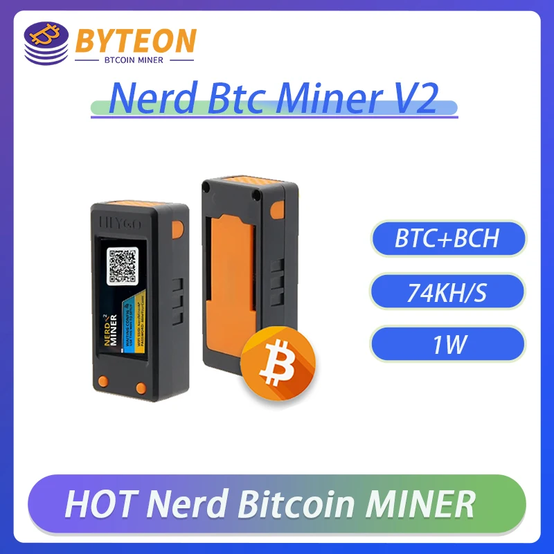

BTC NerdMiner V2 78khs Hashrate With Latest Firmware with shell With Tutorial Bitcoin Lotto machine Nerd Miner V2