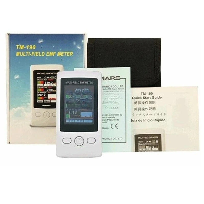 TM-190 Multi-Field 3 axis EMF Meter with Magnetic Electric RF Field Strenght Digital  TM190