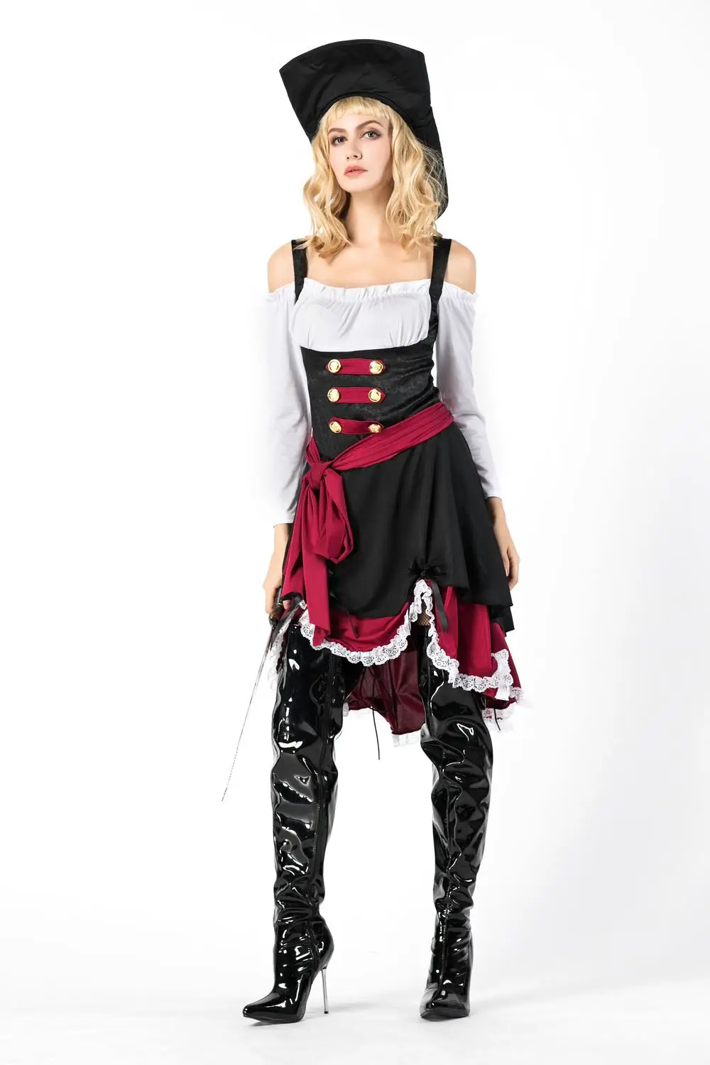 Costume d'Halloween Sexy pour Femme Adulte, Uniforme d'Anterie de Carnaval, Vêtements Cosplay, 7,5