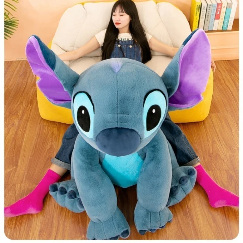 

30cm-80cm Disney Giant Size Lilo&Stitch Plush Stuffed Doll Cartoon Animal Couple Sleeping Pillow Softmaterial Christmas Toy Gift