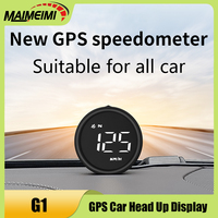 New G1 Head Up Display GPS Speedometer HUD Speed Distance Direction Light Sensitivity MPH Kmh Fatigue Driving Alarm For All Cars