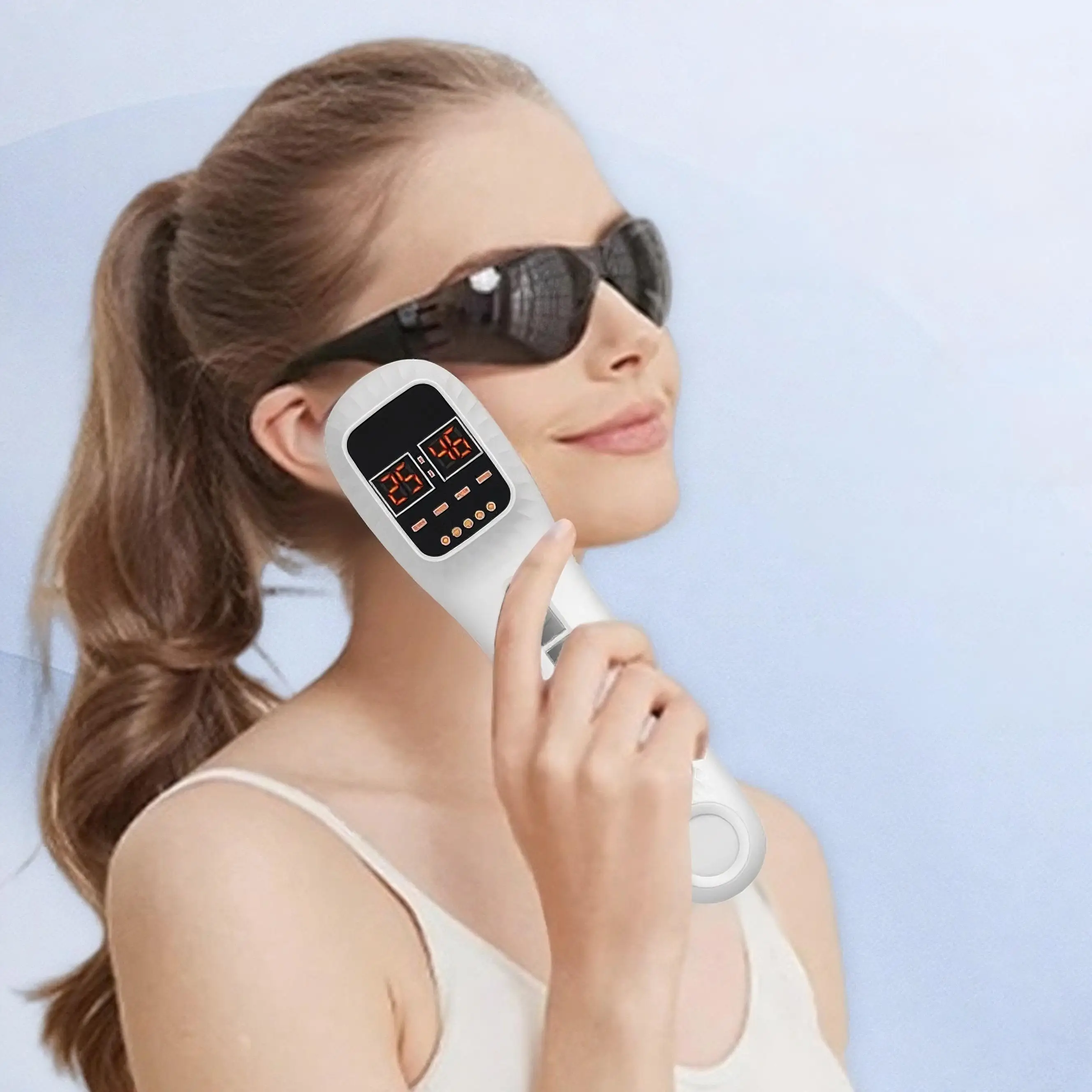 High-performance all-in-one beauty device with infrared spectroscopy for glowing skin, skin rejuvenation analysis system